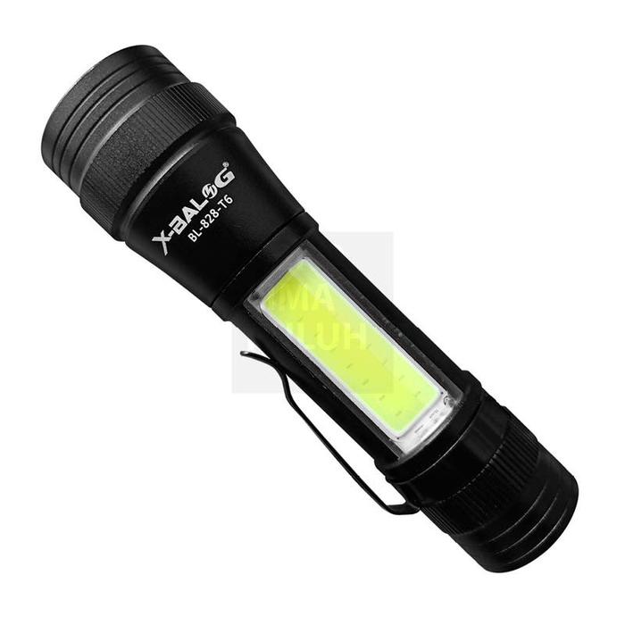 [RITO] X-BALOG Senter Super Terang Swat T6 LED Zoom + COB