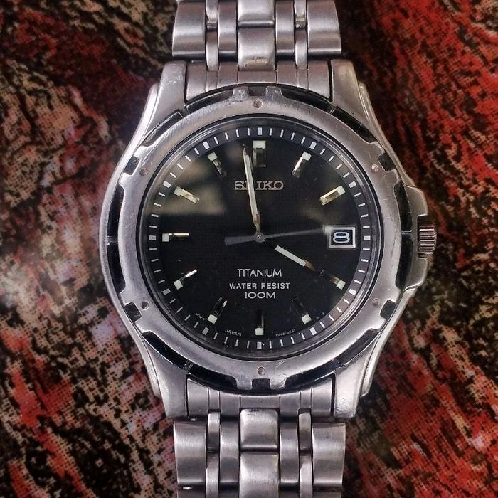FULL TITANIUM.! Jam Tangan SEIKO Full Titanium - 7N42 - Sapphire