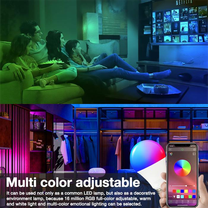 Smart Light Bulb Voice Control 15w Smart Life Alexa Smart Bulb Smart