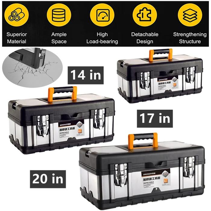 Toolbox Stainless Steel Suitcase Box Industrial Grade Multifunctional