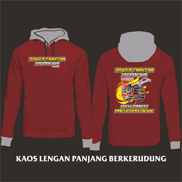 KAOS BASAHAN TRAKTOR BALAP KAOS DRIVER TRAKTOR G3000 ZEVA LENGAN PANJANG BERKERUDUNG