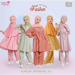 BAJU ANAK SET TUNIK FAIKA BAHAN RAYON VISCOSE BY PAKU PAYUNG