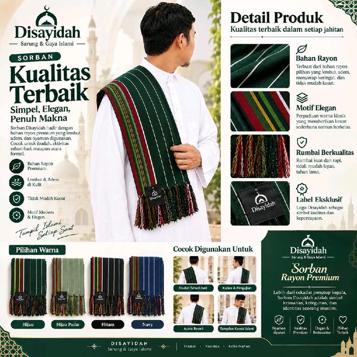 Sorban Tenun ZAWEEYA Yamani Rida Yaman