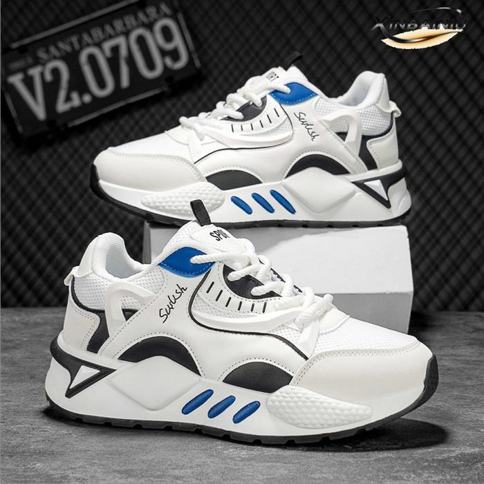 NEW Sepatu Sneakers Sport Pria Anti Licin Running Tinggi 5/10cm
