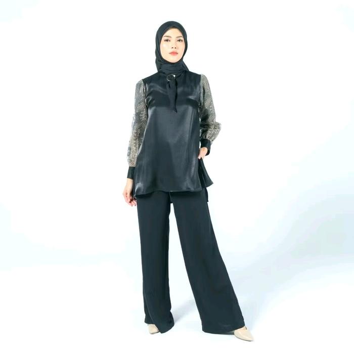 Zoya Atasan Blouse Tunik Polos_Hestia Blouse