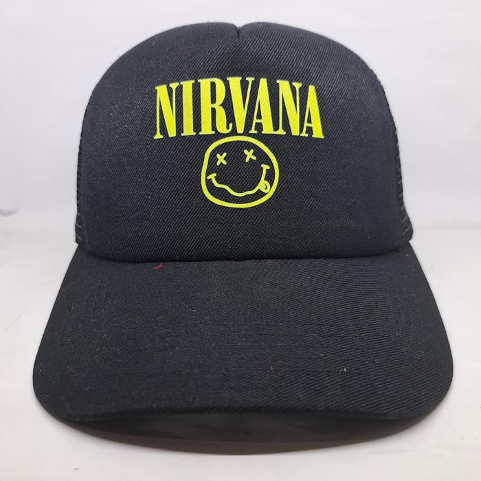 TOPI TRUCKER NIRVANA / TOPI JALA DISTRO NIRVANA