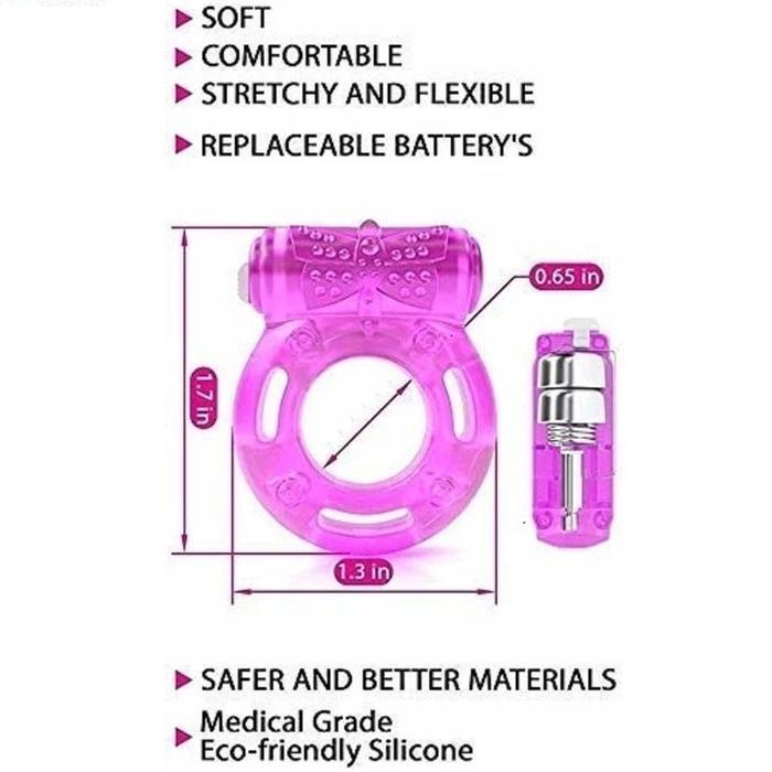 Butterfly Cock Ring Reuseable Cincin Getar Cock Ring Pria Original Terbaru !!!