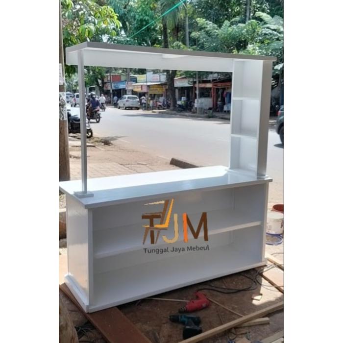 TERBARU!!! bongkar pasang/ gerobak jualan/ desain meja datar/ booth lipat portable/minibar dapur boo