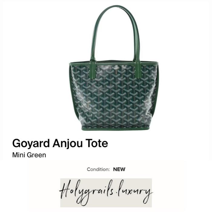 Goyard Anjou Tote Mini Green 100% Original