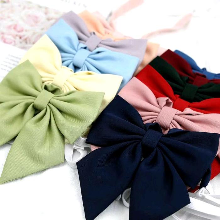 SEIFUKU Dasi Pita Acc Cosplay - Handmade - Ukuran 16cm/26cm - Hijab/Non Hijab - Real Pict