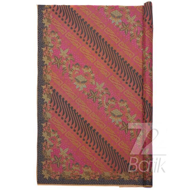 PREMIUM KAIN BATIK KATUN Premium Motif Parang Warna Hitam Merah Muda Gold 725470 Cap 72 Jarik Jarit
