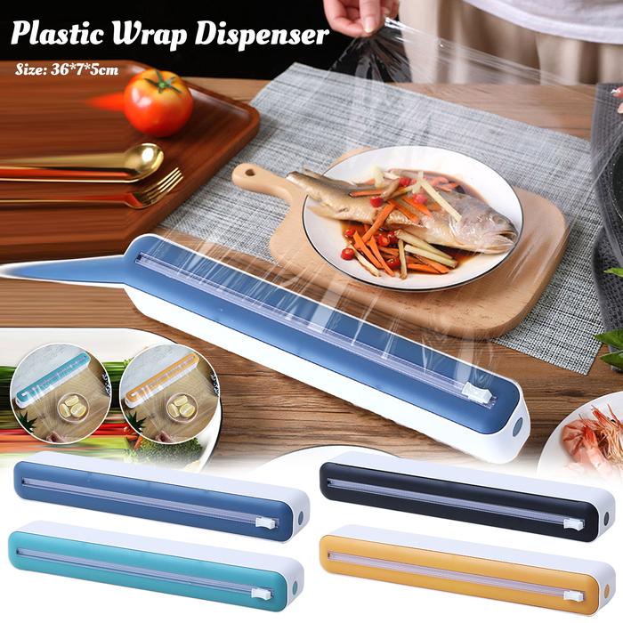 Dispenser plastik pembungkus plastik, alat dapur pemotong Saran Wrap