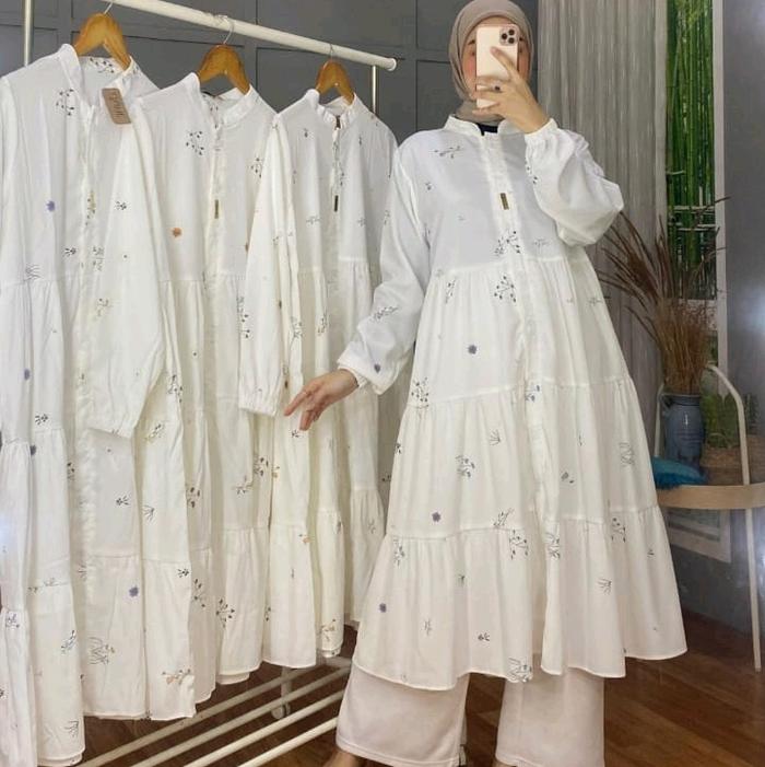 Tunik putih | tunik putih june