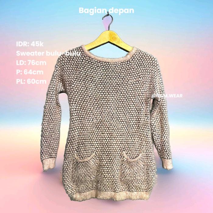 SWEATER WANITA | BULU-BULU | CUTE