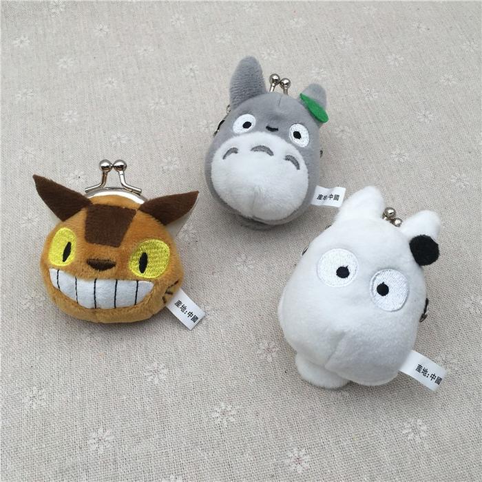 Dompet Koin / Coin Purse Mini Plush Doll Neko Bus Pikachu Ghibli