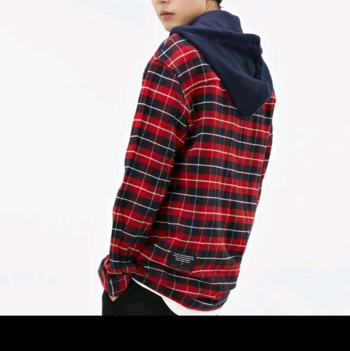 MUSINSA standard store original korea / jacket sweater kemeja flanel hood / jaket sweater hoodie mot