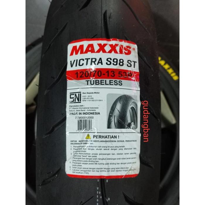 Ban Maxxis Victra 120 / 70 - 13 depan nmax Dual compound