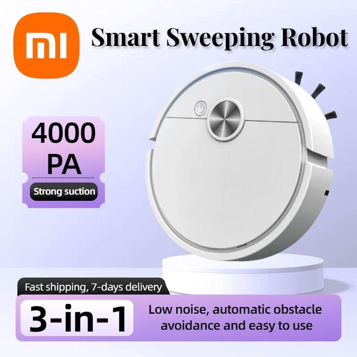 Xiaomi 3-in-1 Automatic Smart Sweeping Robot Silent 4000Pa Suction Power Wireless Cleaner Great For 