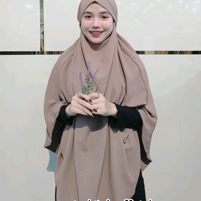 FRENCH KHIMAR CRINCKLE BY ORIEN HIJAB Muslim Syari Crinkle Oval