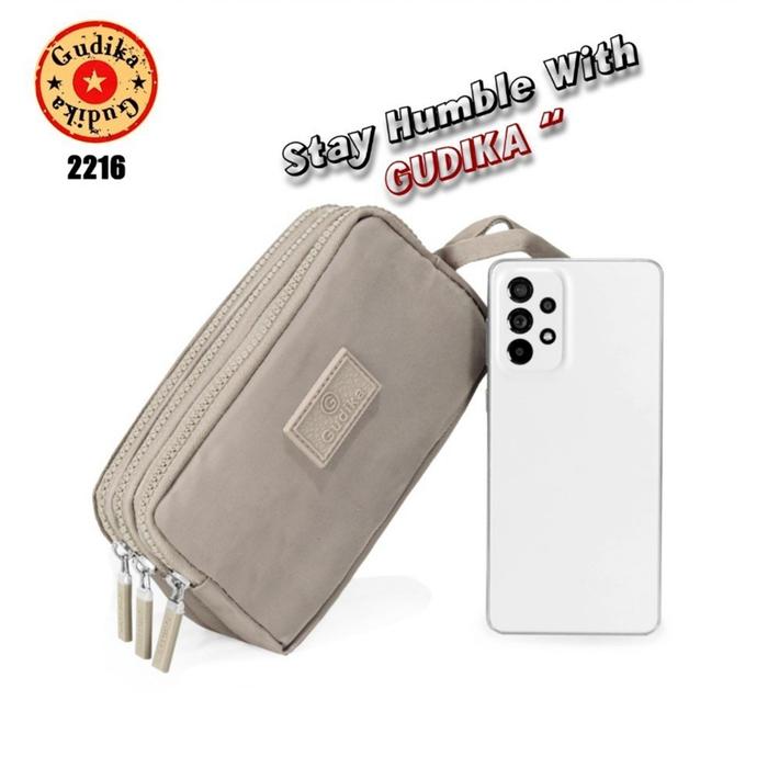 NEW Phone Bag Mini GUDIKA 2216 - Pouch 3 Resilting Bisa muat Hp, Kunci & Uang - Dompet Hp - Dompet U