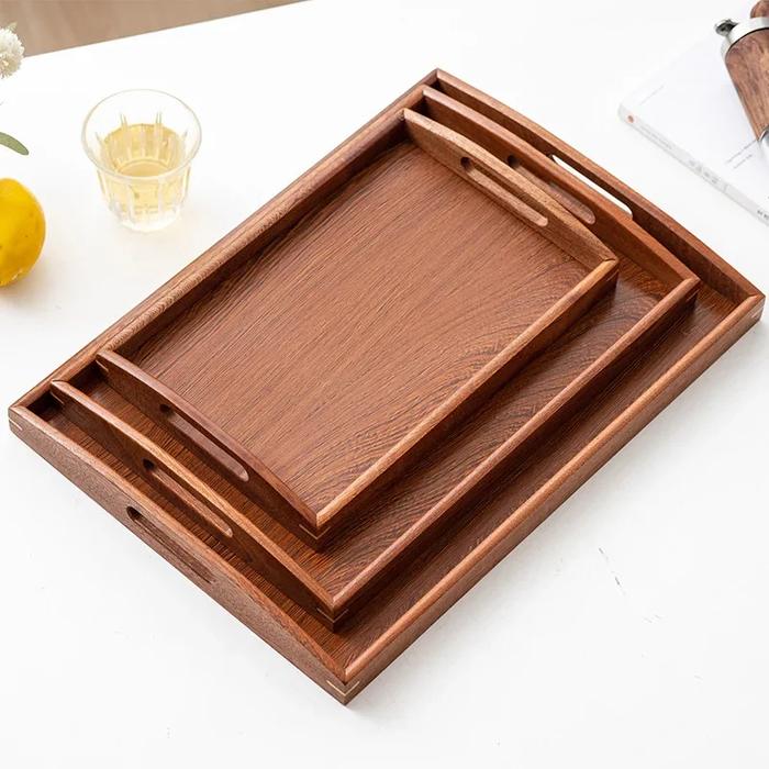 Tea Set Tray Solid Wood Modern Chinese Small Tea Tray Wooden Pallet Home Hotel Tea Tray