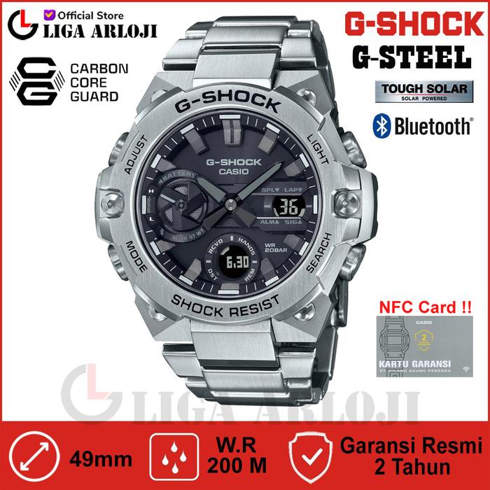 Casio G-SHOCK GST-B400D-1ADR Jam Tangan Pria G-STEEL Stainless GSHOCK GSTB400D GST-B400D-1A GST B400
