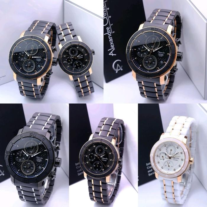 JAM TANGAN ALEXANDRE CHRISTIE AC 6292 AC6292 CERAMIC STAINLESS STEEL ORIGINAL