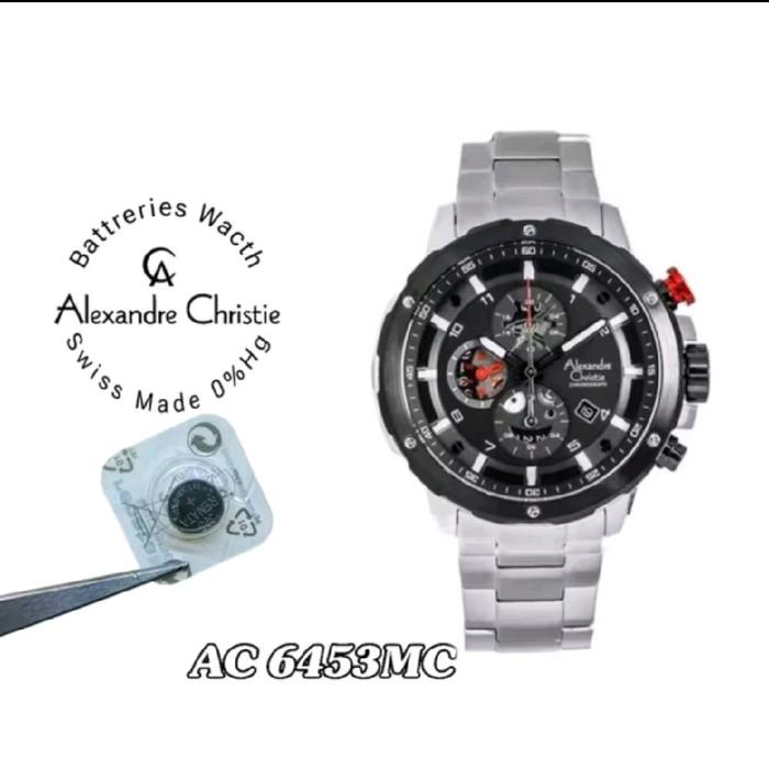 6453MC battrai jam tangan Alexandre Christie battrai pengganti battrai jam original