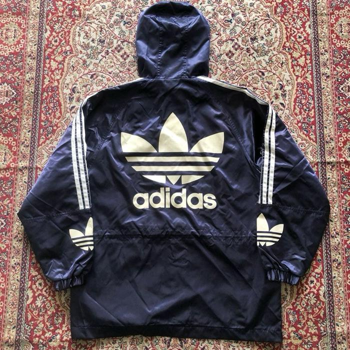 Jaket Vintage adidas hooded jacket H661 Vintage Adidas trefoil