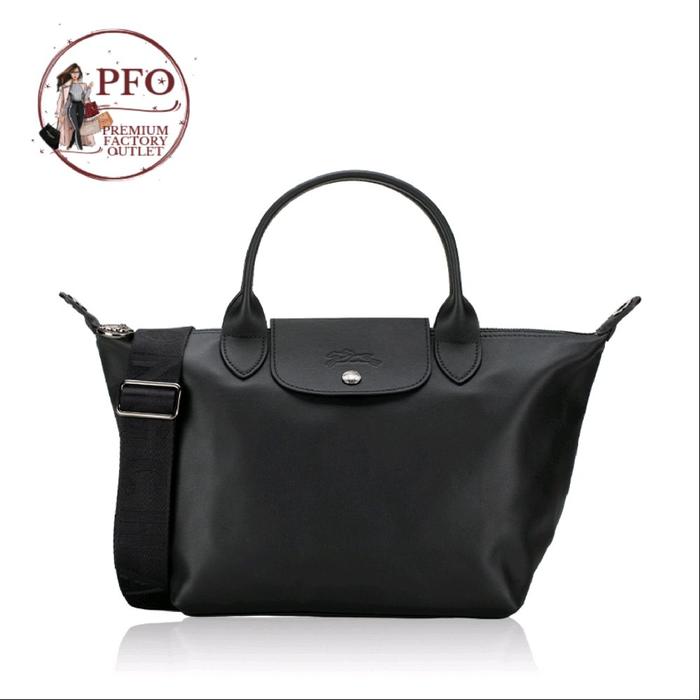 READY STOCK TAS LGP Le Pliage Medium Cuir Shoulder Bag