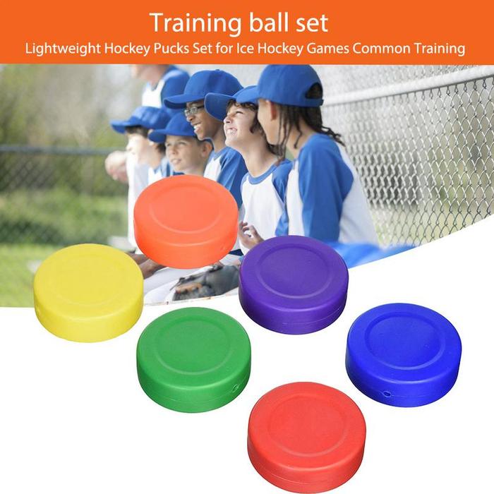6pcs Hockey Pucks Ice Hockey Puck Indoor Roller Field Hockey Pucks