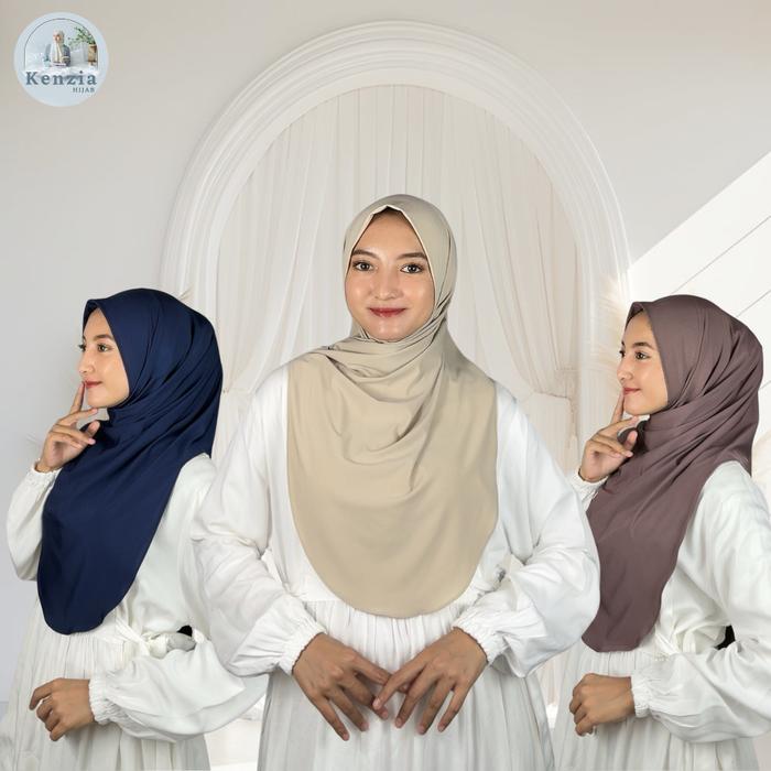 Kenzia Hijab Shireen/Bergo Soft Pad JerseyKerudung Shireen/Jilbab Shireen