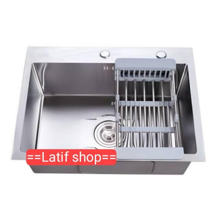 Kitchen sink stainless 6045 bak cuci piring 1 lubang 60x45