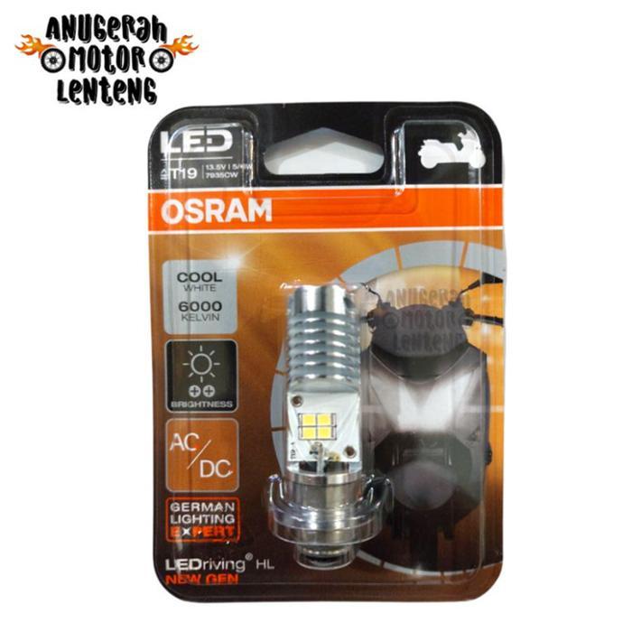 Osram H6 M5 LED Lampu Depan Motor Bebek Matic Hi Low AC DC Putih