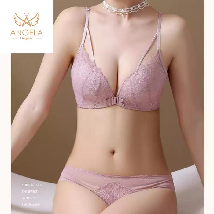 ANGELA PREMIUM JAPAN Lidya Bra BH JUMBO Big SIZE 36 - 42 Ukuran Besar Bukaan Depan Push Up Tanpa Kaw