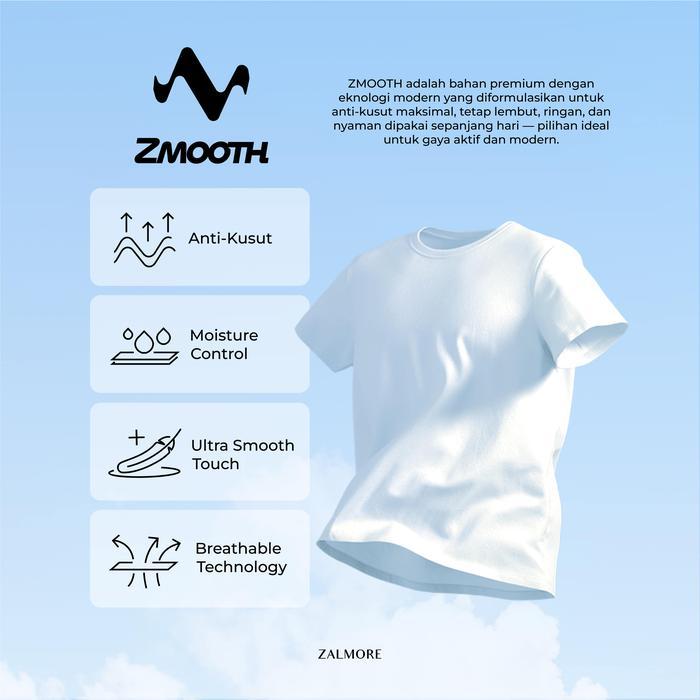 Zalmore Basic Midi Dress With Slit | Luma Zmooth Premium - Dress Wanita Anti Kusut