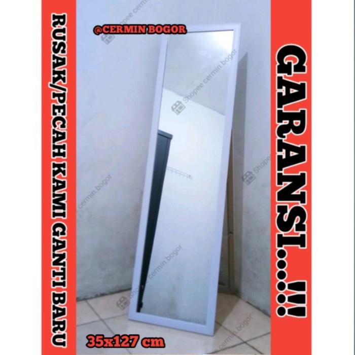 Cermin Dinding / Cermin Berdiri / Cermin Full Body / Cermin Minimalis / 35 x 127 Cm Full Bingkai