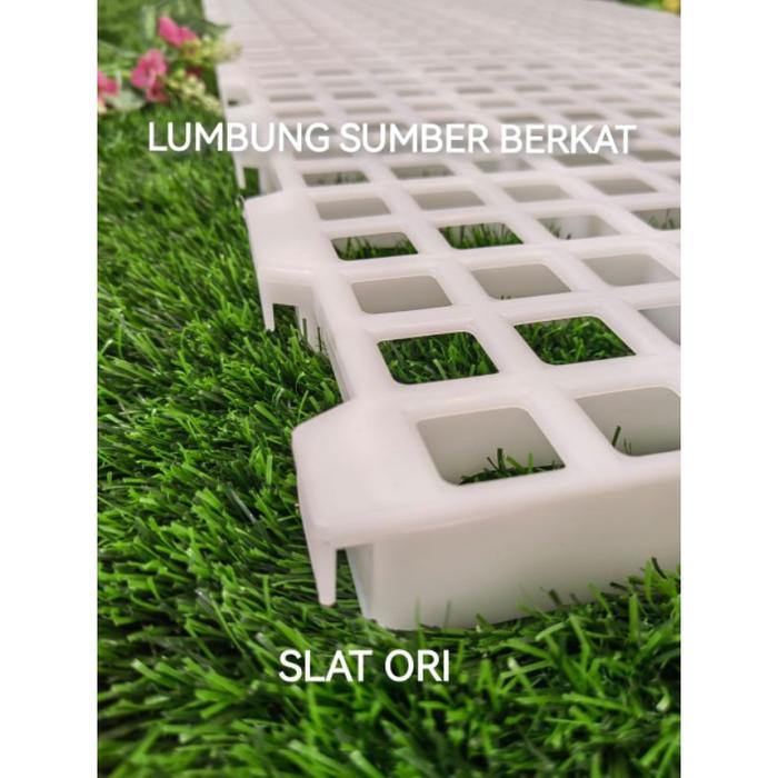 SLAT BAHAN PLASTIK ORI TATAKAN ALAS KANDANG DOMBA,KAMBING,AYAM 100 X 50 X 4 CM