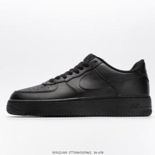 Nike Air Force 1 '07 'Black' 315122-001 Casual Shoes Pria Sneaker Kerja Sport Hitam