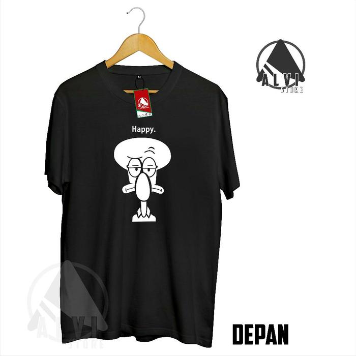 kaos pria squidward spongebog  kaos distro  kaos anime Alvi store2 koas cowok kaos cewek squidward