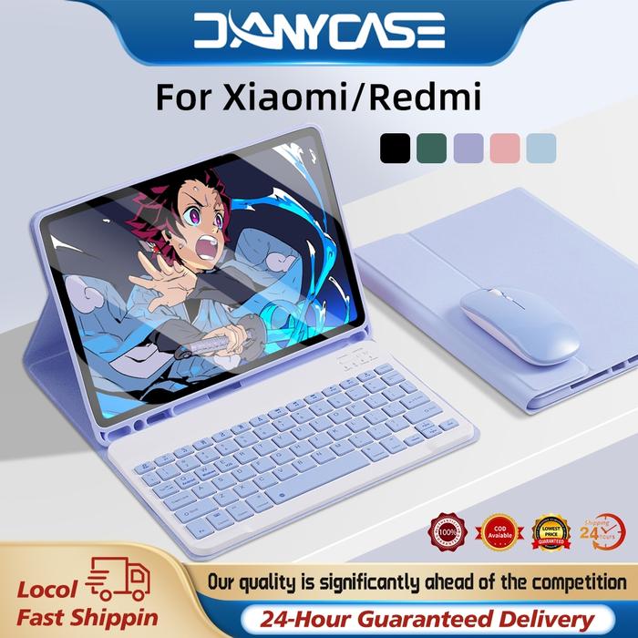 DANYCASE Magnetic Bluetooth Keyboard Case for 2025 Redmi Pad 2 Redmi Pad SE 11 inch 2023 Pad 10.61in