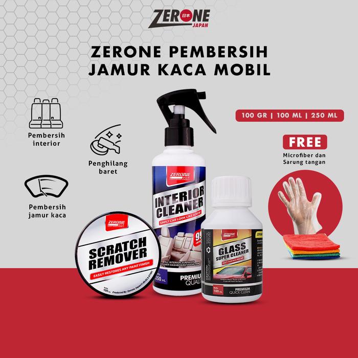 Zerone Paket Perawatan Interior Cleaner Penghilang Baret Body Mobil Obat Jamur Kaca