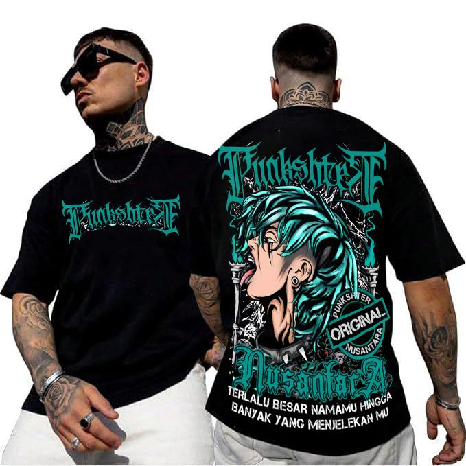 kaos jaket hodiee punkshter original nusantara full punggung desain terbaru