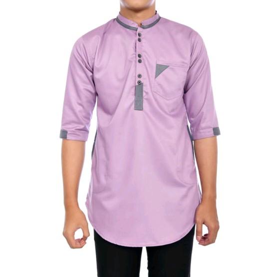 Baju Koko Kurta Segitiga Dewasa Warna Lilac