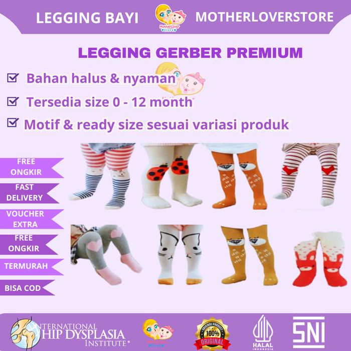 Legging Gerber Premium Stocking Bayi Legging tutup kaki