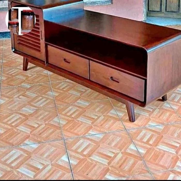 bufet Retro tv minimalis jati elegan