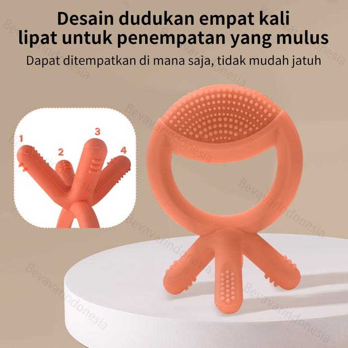 BEVAVAR Mainan Gigitan Bayi Teether Gelang Baby Soft Teether