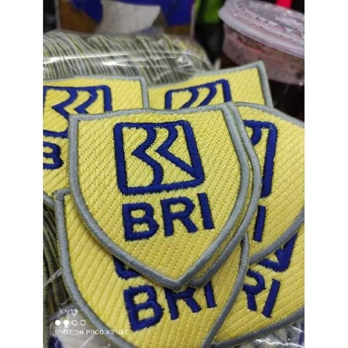 BORDIR LOGO SATPAM BRI KUNING