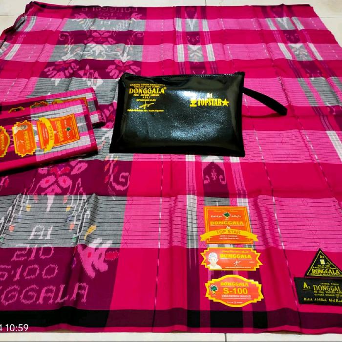 SARUNG DONGGALA S-100 A1 TOP STAR ASLI dengan Desain Eksklusif dan Kualitas Terbaik