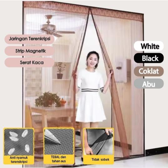 Tirai Magnet Anti Nyamuk - Tirai Kamar Pintu Anti Nyamuk Karakter Berkualitas Halus